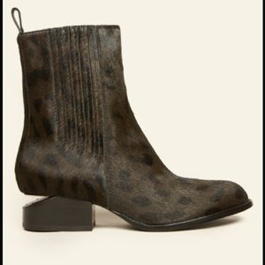 Alexander Wang Anouk boot - leopard ponyhair